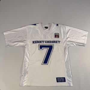 Kenny Chesney Jersey Shirt Mens Large White 7 Brothers Of The Sun Tour 2012 Mesh